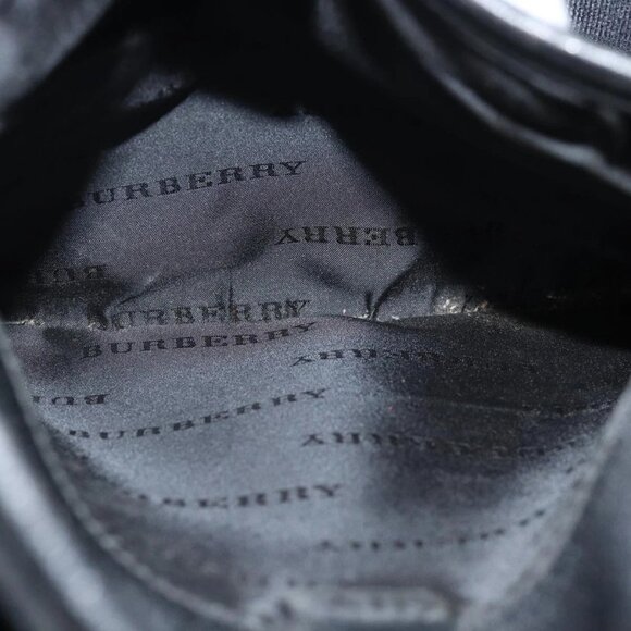 BURBERRY Nova Check Shoulder Bag Nylon Beige Black Auth - Picture 13 of 16